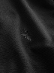 Black Regular Fit Short Sleeve Pique Polo Shirt - Image 11 of 11