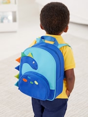JoJo Maman Bébé Blue Dinosaur Character Backpack - Image 1 of 4