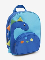JoJo Maman Bébé Blue Dinosaur Character Backpack - Image 3 of 4