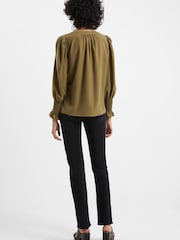 French Connection Crepe V-Neck Blouse - Image 2 of 3