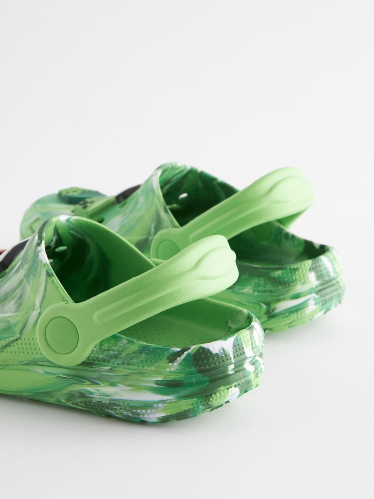 Green Marble Minecraft Clogs - Image 7 of 8
