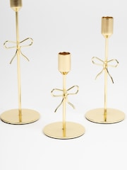 Scottish Everlastings Ltd Gold Bow Candle Holder - Image 3 of 3