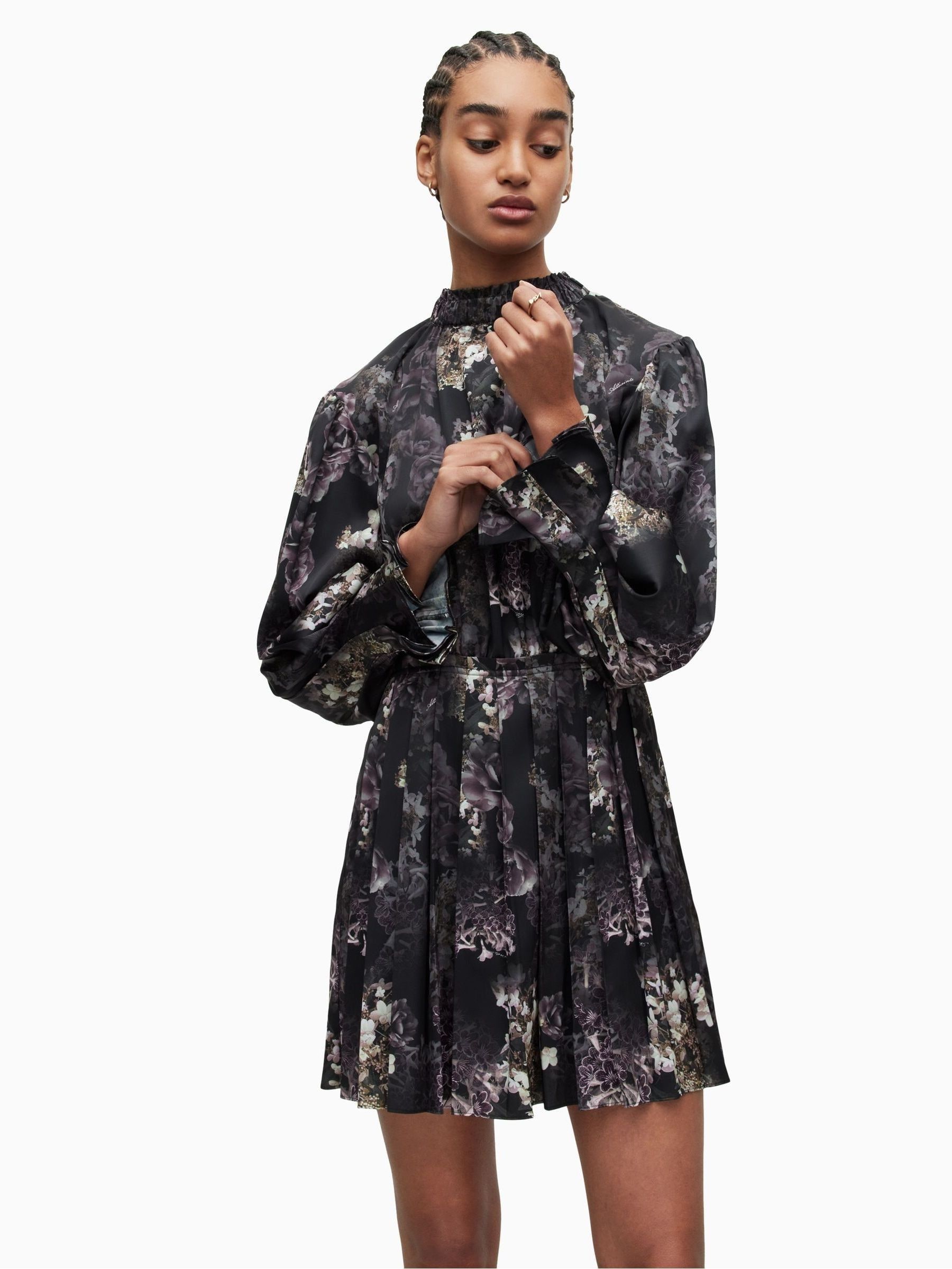 Buy AllSaints Black Zoey Margeaux Dress from Next Luxembourg