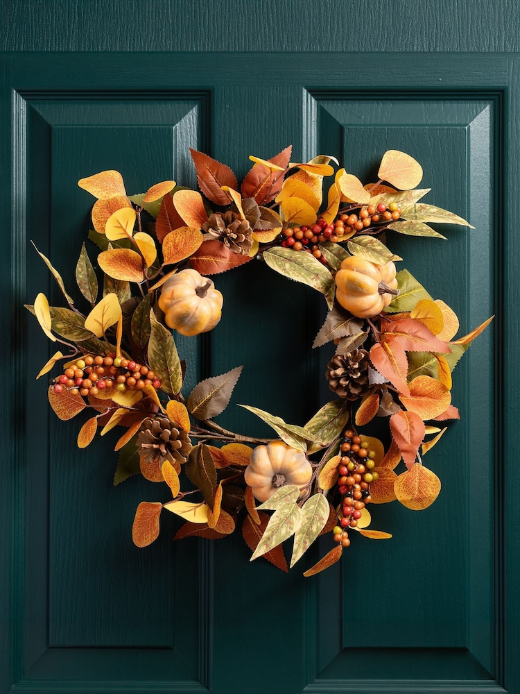 Scottish Everlastings Ltd Φθινοπωρινό στεφάνι κολοκύθας - Εικόνα 1 του 4 Scottish Everlastings Ltd Φθινοπωρινό στεφάνι κολοκύθας - Εικόνα 1 του 4