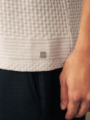 Neutral Textured Block Polo Shirt - Image 5 of 8