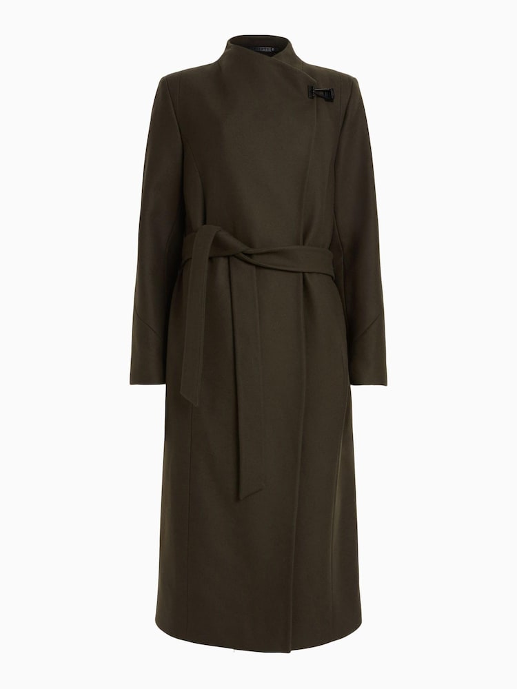 AllSaints Green Riley Coat - Image 7 of 7
