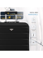 Flight Knight 56x45x25cm EasyJet Overhead 4 Wheel ABS Hard Case Cabin Carry On Hand Luggage - Image 2 of 7