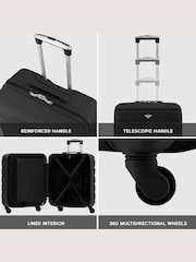 Flight Knight 56x45x25cm EasyJet Overhead 4 Wheel ABS Hard Case Cabin Carry On Hand Luggage - Image 7 of 7