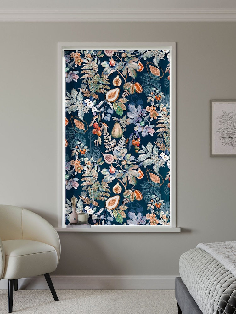 River Blue Roche Made to Measure Blackout Roller Blind - Image 2 of 6