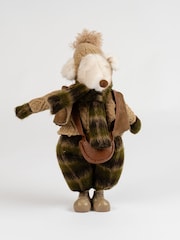 Scottish Everlastings Ltd Brown Plush Traditional Santa Christmas Decoration - Image 2 of 3