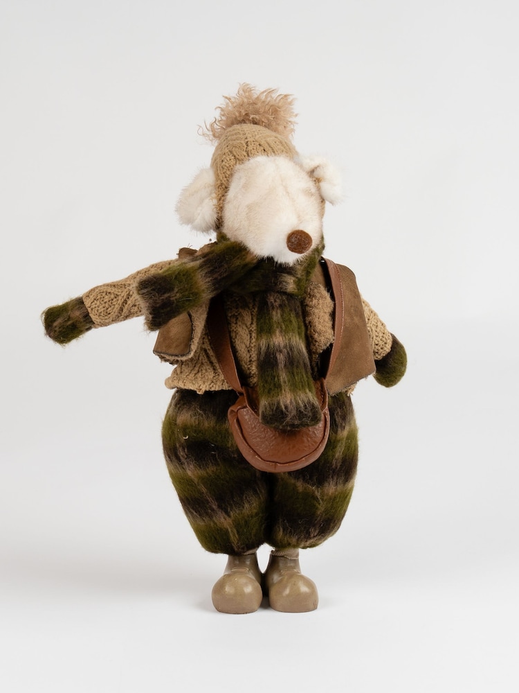 Scottish Everlastings Ltd Brown Plush Traditional Santa Christmas Decoration - Image 2 of 3