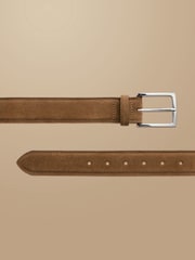 Cinturón de ante fabricado en Inglaterra de Charles Tyrwhitt - Imagen 2 de 3