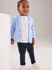 Blue Linen Blend Blazer (3mths-9yrs) - Image 1 of 7