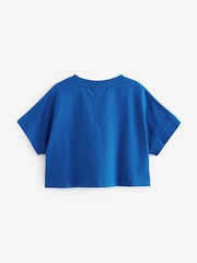 Blue New York Knicks NBA Boxy Graphic T-Shirt (3-16yrs) - Image 7 of 8