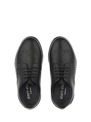 Start-Rite Pri Brogue Lace-up Black Leather School Shoes F & G Fit - Image 4 of 6