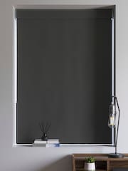 Dark Charcoal Grey 100% Cotton Made To Measure Roman Blind - Image 5 of 6
