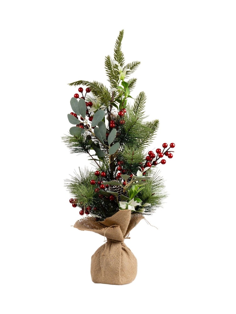 Scottish Everlastings Ltd Green Artificial Christmas Tree with Berries - Image 2 of 3 Scottish Everlastings Ltd Green Artificial Christmas Tree with Berries - Image 2 of 3