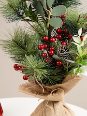 Scottish Everlastings Ltd Green Artificial Christmas Tree with Berries - Image 3 of 3