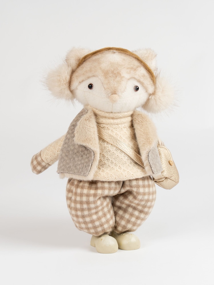 Scottish Everlastings Ltd Cream Plush Traditional Santa Christmas Decoration - Image 2 of 3