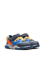 Clarks Grey Standard Fit (F) Feather Pace Trainers - Image 4 of 7