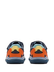 Clarks Grey Standard Fit (F) Feather Pace Trainers - Image 5 of 7