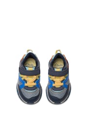 Clarks Grey Standard Fit (F) Feather Pace Trainers - Image 6 of 7