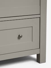 Dove Grey Malvern Paint Effect Double, 1 Drawer Wardrobe - Image 4 of 9