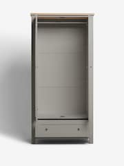 Dove Grey Malvern Paint Effect Double, 1 Drawer Wardrobe - Image 8 of 9