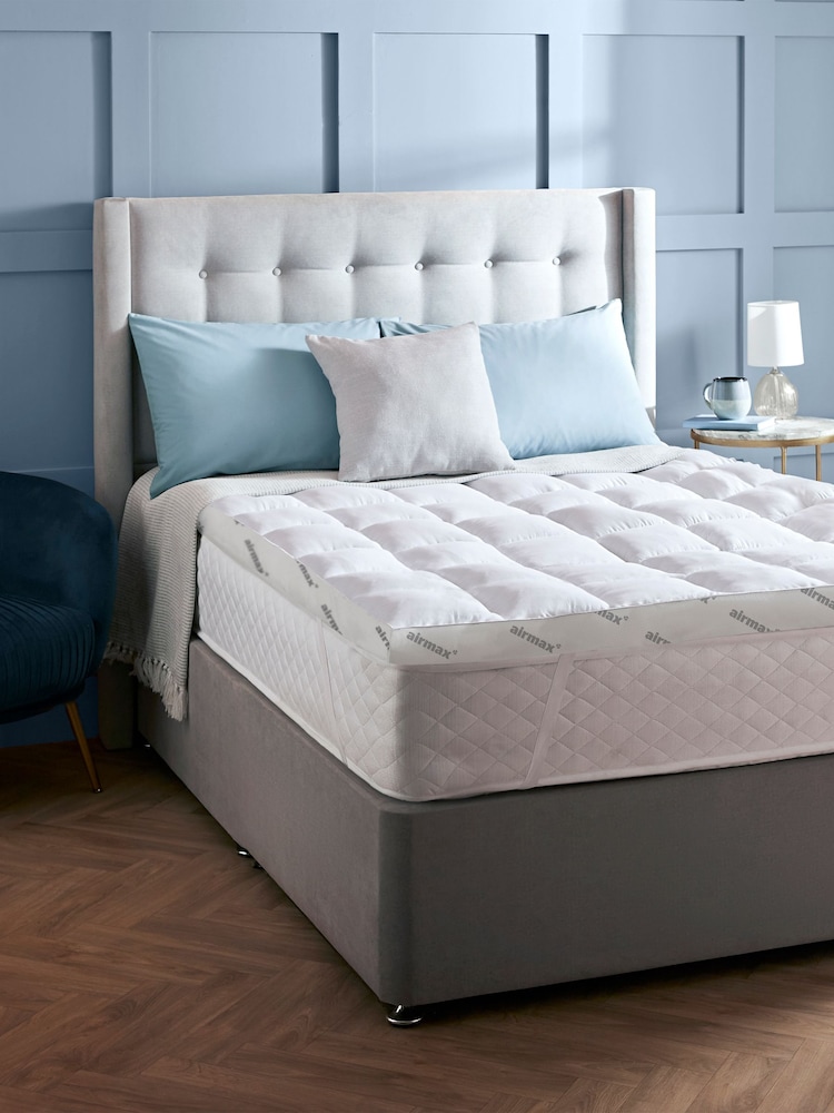Silentnight White Airmax 1000 10cm Mattress Topper - Image 1 of 8