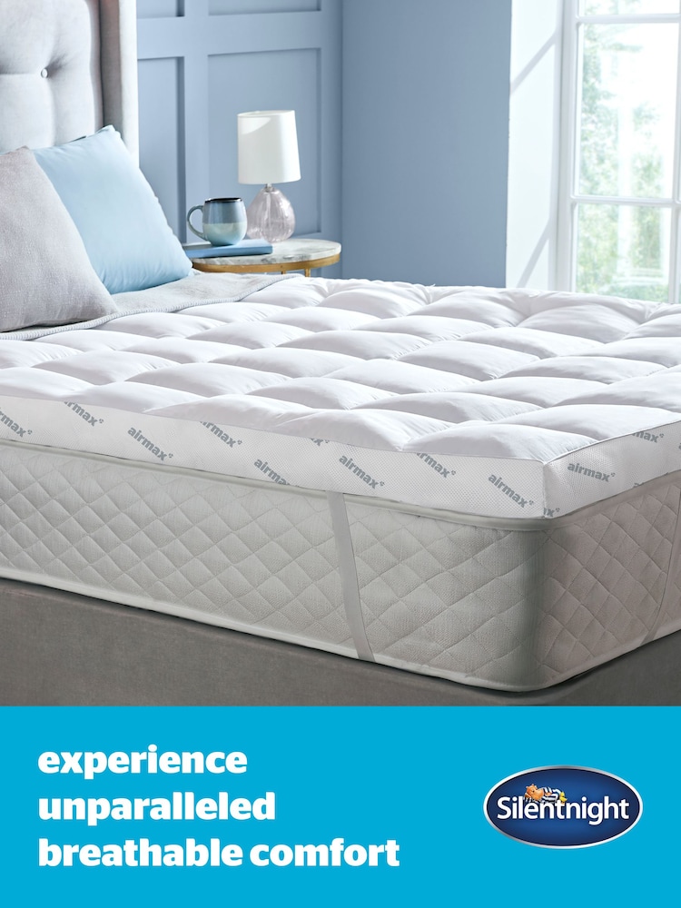 Silentnight White Airmax 1000 10cm Mattress Topper - Image 2 of 8