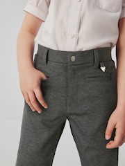 Clarks Grey School Ponte Skinny Trousers - Image 5 of 8