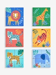 JoJo Maman Bébé Wooden Safari Block Puzzle - Image 3 of 3