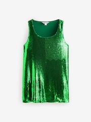 Green Sequin Vest - Image 1 of 1