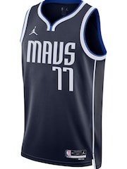Nike Blue Dallas Mavericks Jordan Statement Edition Swingman Jersey - Luka Doncic Unisex - Image 2 of 3