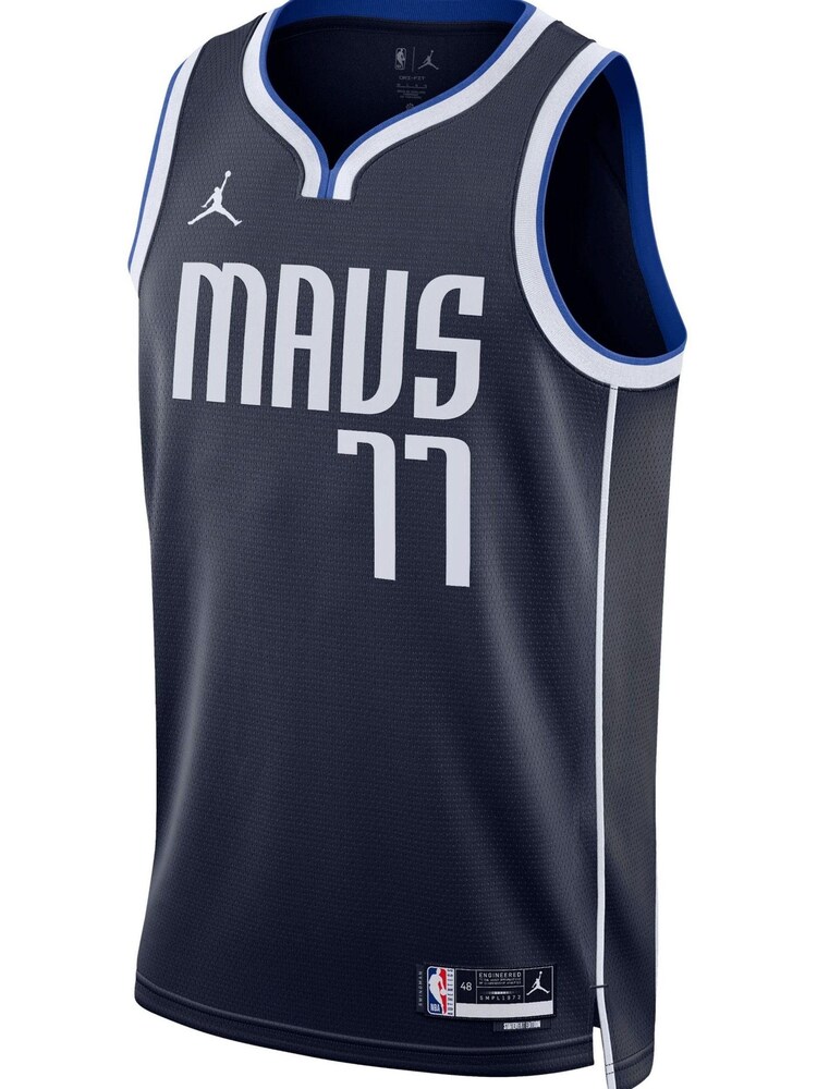Nike Blue Dallas Mavericks Jordan Statement Edition Swingman Jersey - Luka Doncic Unisex - Image 2 of 3