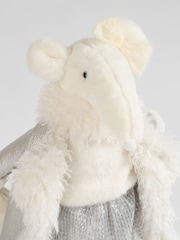 Scottish Everlastings Ltd Silver Plush Traditional Santa Christmas Decoration - Image 3 of 3