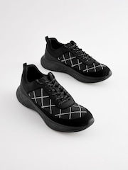 Black Forever Comfort® Jewel Mesh Trainers - Image 4 of 8