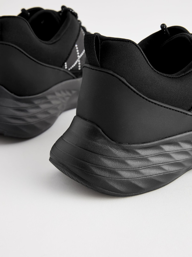 Schwarz - Forever Comfort® Sneaker mit Netzstoff und Schmucksteinen - Bild 8 von 8 Schwarz - Forever Comfort® Sneaker mit Netzstoff und Schmucksteinen - Bild 8 von 8