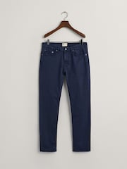 GANT Marine Blue Regular Fit Desert Jeans - Image 5 of 6