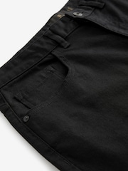 Black Solid Single Slim Fit Classic Stretch Jeans - Image 10 of 13