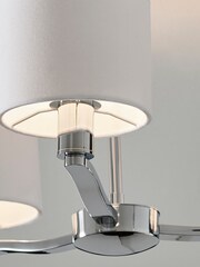 Chrome Como 3 Light Flush Ceiling Light - Image 3 of 7