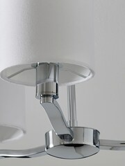 Chrome Como 3 Light Flush Ceiling Light - Image 4 of 7