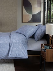 The Lyndon Company Blue Broken Texture Duvet Cover and Pillowcase Set - Image 2 of 6