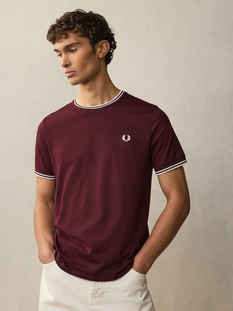 Fred Perry Twin Tipped Logo T-Shirt - Image 1 of 4