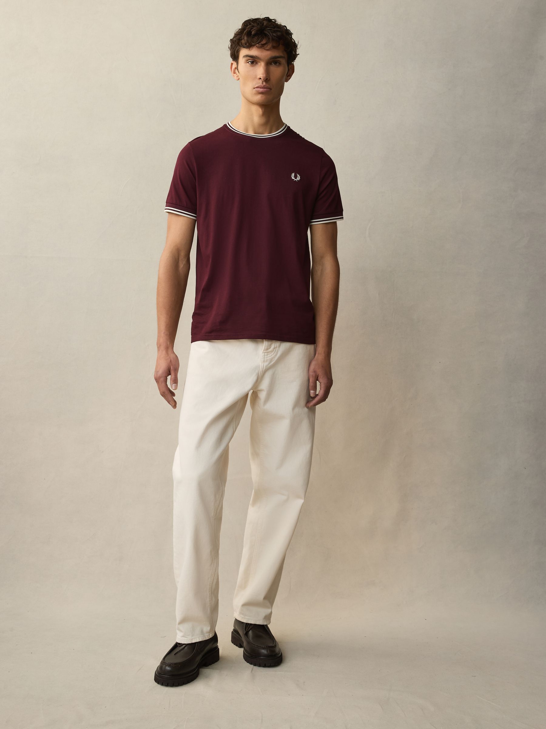 Buy Fred Perry Twin Tipped Logo T-Shirt from Next USA Buy Fred Perry Twin Tipped Logo T-Shirt from Next USA