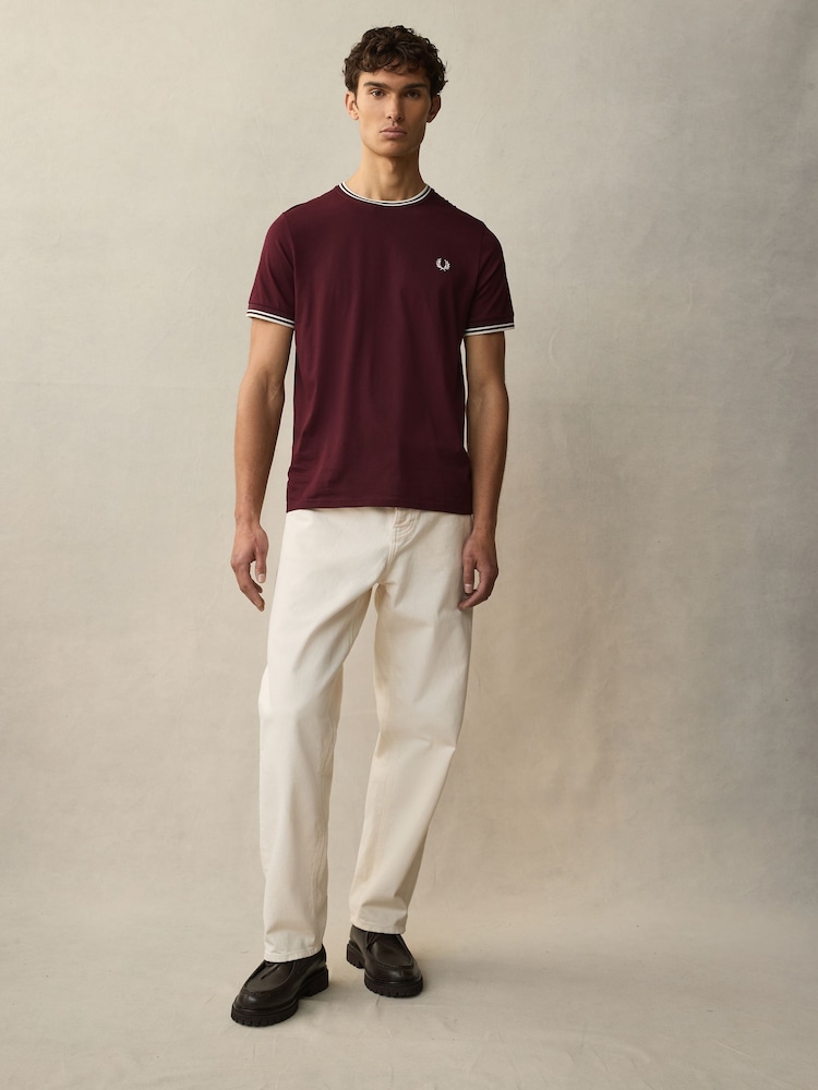 Fred Perry Twin Tipped Logo T-Shirt - Image 2 of 4