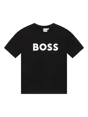 BOSS bomullsjersey kortermet t-skjorte - Bilde 1 av 3