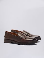 MOSS Chestnut Brown Camden Chunky Loafers - Image 1 of 4