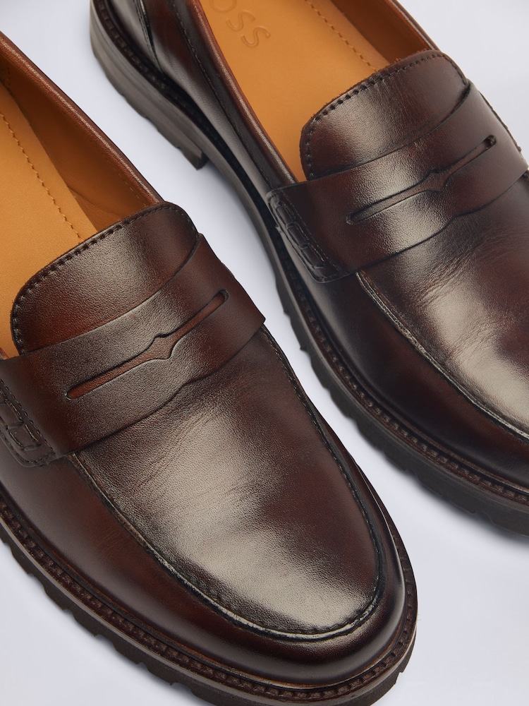 Chestnut Brown - Mokasyny na grubej podeszwie MOSS Camden - Image 3 of 4