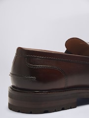 MOSS Chestnut Brown Camden Chunky Loafers - Image 4 of 4